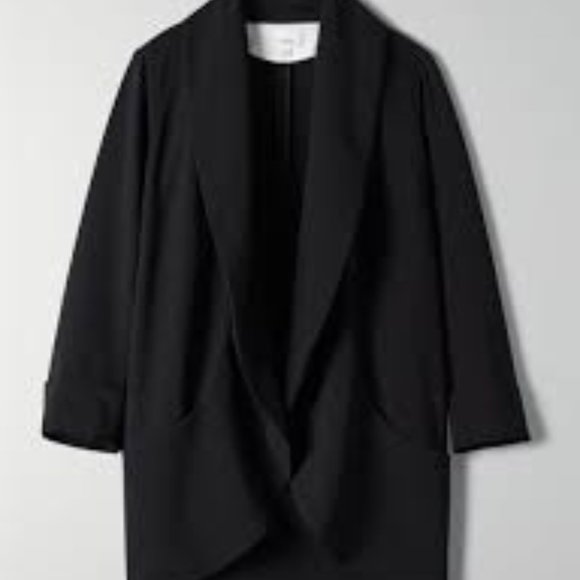 SOLD-Aritzia Wilfred Chevalier Black Blazer - Picture 1 of 7
